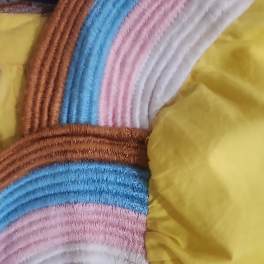 Corey Lynn Calter Yellow Dress with Stripes - Picture 3 of 3